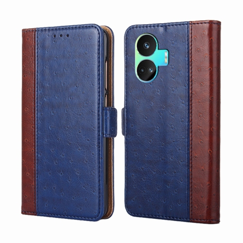 

For Realme GT Neo5 SE Ostrich Texture Horizontal Flip Leather Phone Case(Blue)
