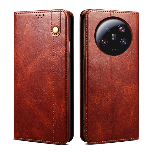 For Xiaomi 13 Ultra Oil Wax Crazy Horse Texture Flip Leather Phone Case(Brown)
For Xiaomi 13 Ultra Oil Wax Crazy Horse Texture Flip Leather Phone Case(Brown)