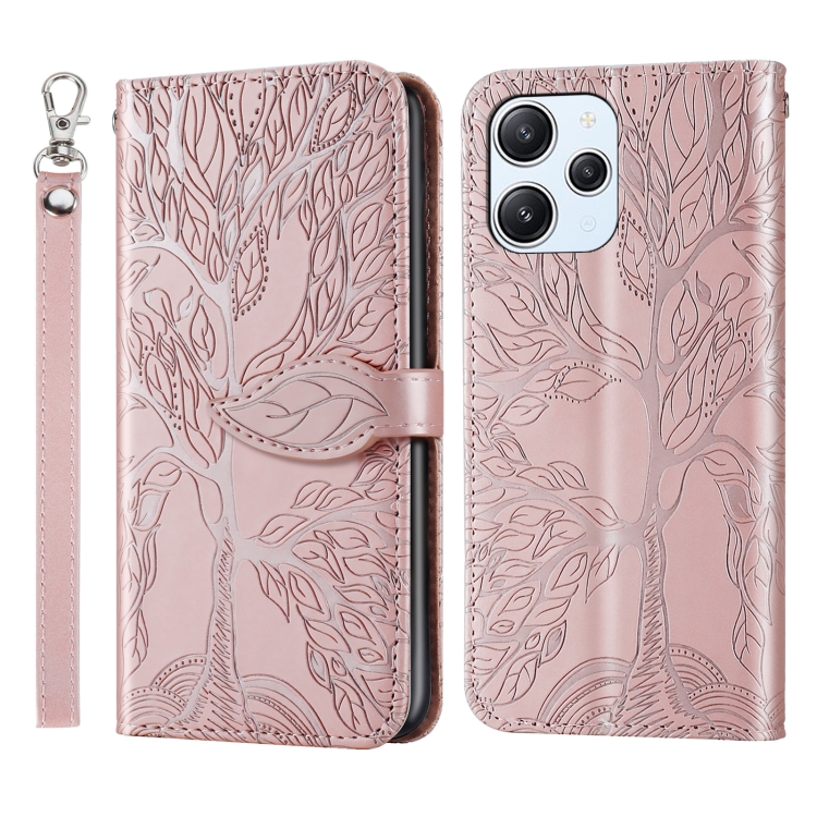 For Xiaomi Redmi 12 4G Life of Tree Embossing Pattern Horizontal Flip Leather Phone Case(Rose Gold)
For Xiaomi Redmi 12 4G Life of Tree Embossing Pattern Horizontal Flip Leather Phone Case(Rose Gold)