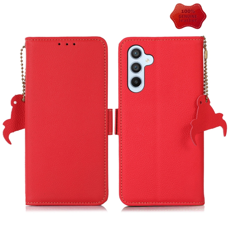 For Samsung Galaxy M54 5G Side-Magnetic TJ Genuine Leather RFID Phone Case(Red)
For Samsung Galaxy M54 5G Side-Magnetic TJ Genuine Leather RFID Phone Case(Red)