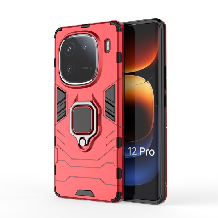 For vivo iQOO 12 Pro 5G Magnetic Ring Holder PC + TPU Phone Case(Red) 
For vivo iQOO 12 Pro 5G Magnetic Ring Holder PC + TPU Phone Case(Red)