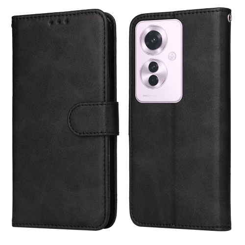 

For OPPO Reno11 F Global / F25 Pro Global Classic Calf Texture Flip Leather Phone Case(Black)