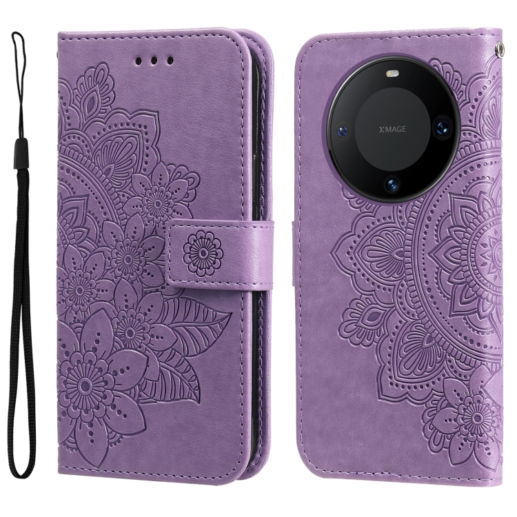 For Huawei Mate 60 Pro 7-petal Flowers Embossing Leather Phone Case(Light Purple)
For Huawei Mate 60 Pro 7-petal Flowers Embossing Leather Phone Case(Light Purple)