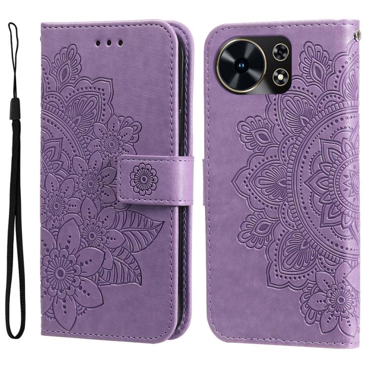 For Huawei Maimang 40 5G Seven-petal Flowers Embossing Leather Phone Case(Light Purple) 
For Huawei Maimang 40 5G Seven-petal Flowers Embossing Leather Phone Case(Light Purple)