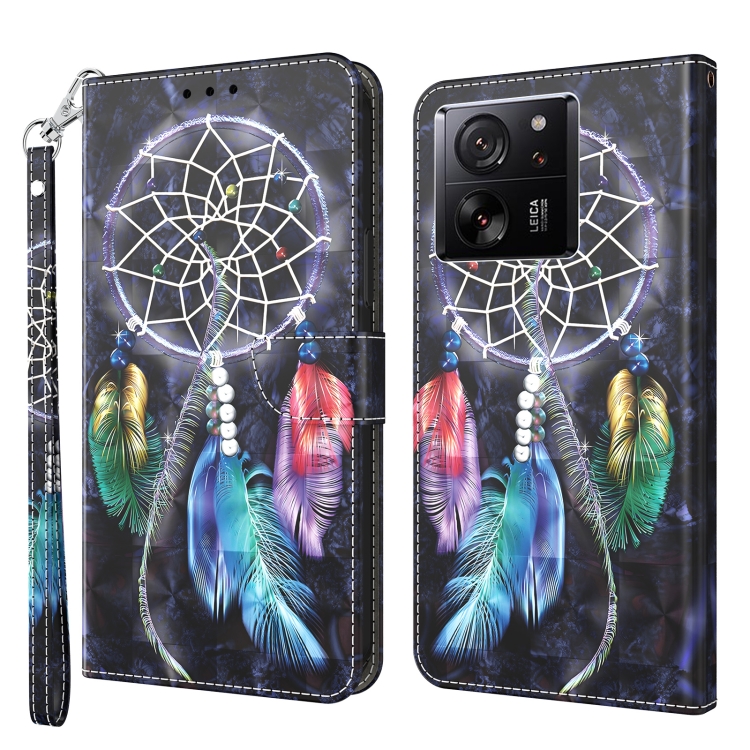 For Xiaomi 13T Pro 3D Painted Pattern Leather Phone Case(Colorful Dreamcatcher)
For Xiaomi 13T Pro 3D Painted Pattern Leather Phone Case(Colorful Dreamcatcher)