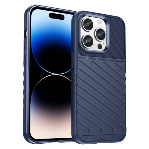

For iPhone 15 Pro Thunderbolt Shockproof TPU Phone Case(Blue)