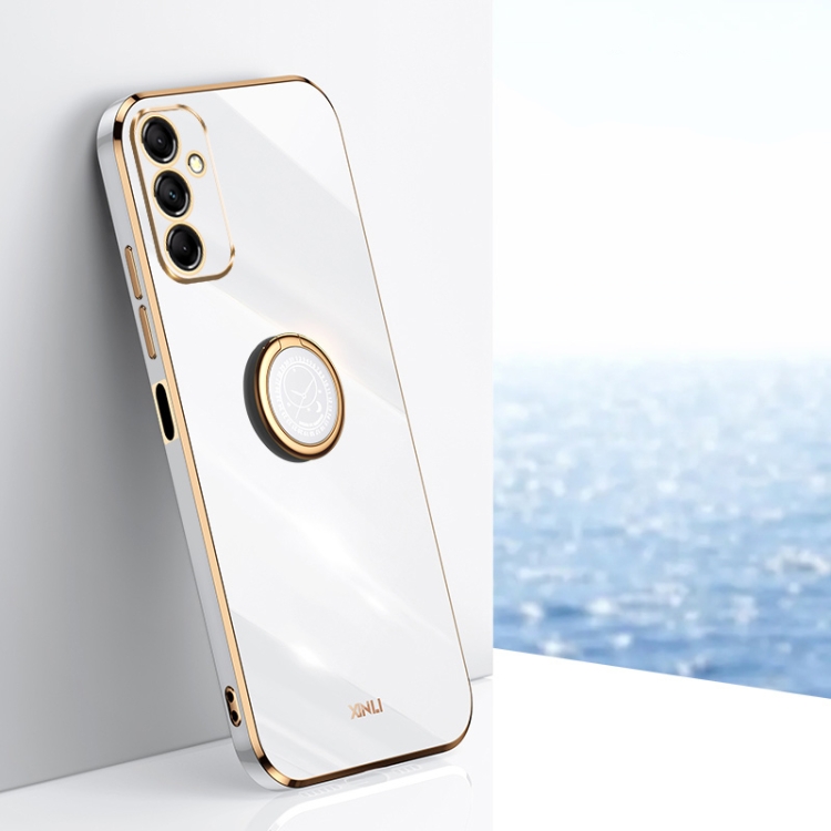 For Samsung Galaxy M14 5G XINLI Straight Edge 6D Electroplate TPU Phone Case with Ring Holder(White)
For Samsung Galaxy M14 5G XINLI Straight Edge 6D Electroplate TPU Phone Case with Ring Holder(White)