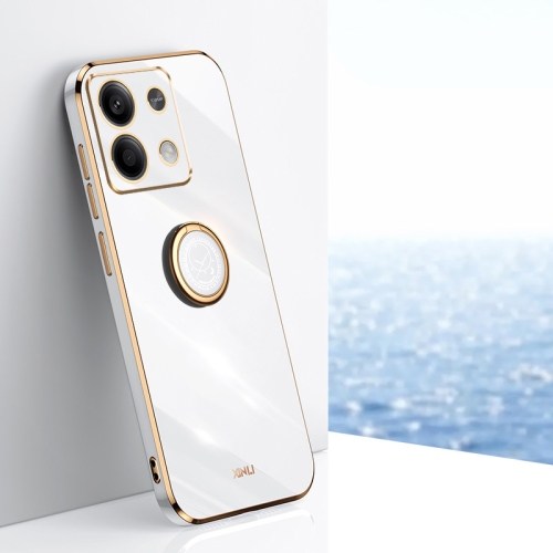 For Xiaomi Redmi Note 13 4G XINLI Straight Edge 6D Electroplate TPU Phone Case with Ring Holder(White)
For Xiaomi Redmi Note 13 4G XINLI Straight Edge 6D Electroplate TPU Phone Case with Ring Holder(White)
