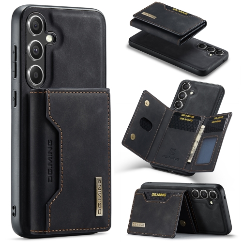 

For Samsung Galaxy S24 5G DG.MING M2 Series 3-Fold Multi Card Bag + Magnetic Phone Case(Black)