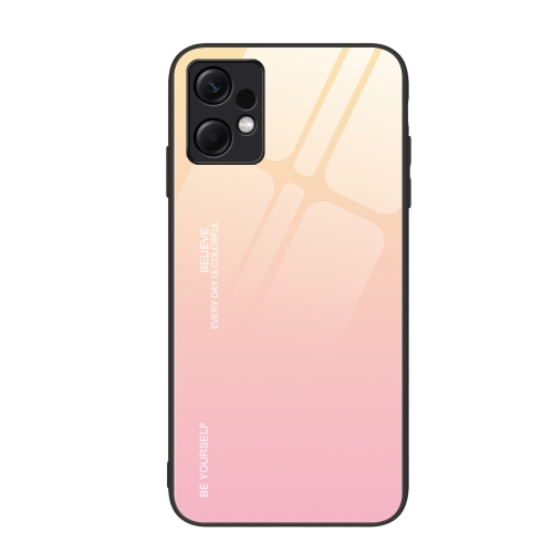 For Xiaomi Redmi Note 12 4G Global Gradient Color Glass Phone Case(Yellow Pink)
For Xiaomi Redmi Note 12 4G Global Gradient Color Glass Phone Case(Yellow Pink)