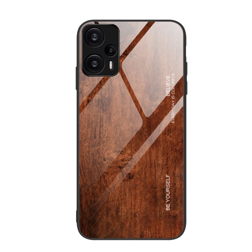 For Xiaomi Redmi Note 12 Turbo Wood Grain Glass TPU Phone Case(Dark Brown)
For Xiaomi Redmi Note 12 Turbo Wood Grain Glass TPU Phone Case(Dark Brown)