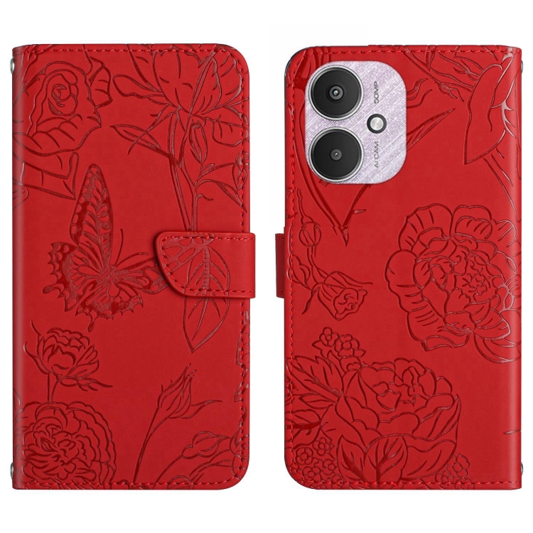 For Xiaomi Redmi 13C 5G Skin Feel Butterfly Embossed Flip Leather Phone Case(Red)
For Xiaomi Redmi 13C 5G Skin Feel Butterfly Embossed Flip Leather Phone Case(Red)