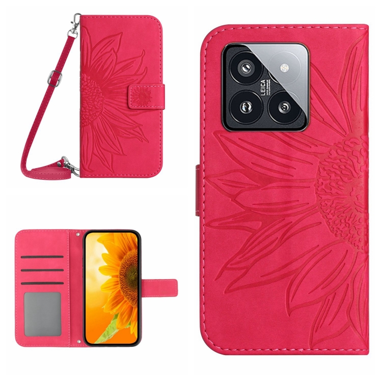 For Xiaomi 14 Skin Feel Sun Flower Embossed Flip Leather Phone Case with Lanyard(Rose Red)
For Xiaomi 14 Skin Feel Sun Flower Embossed Flip Leather Phone Case with Lanyard(Rose Red)