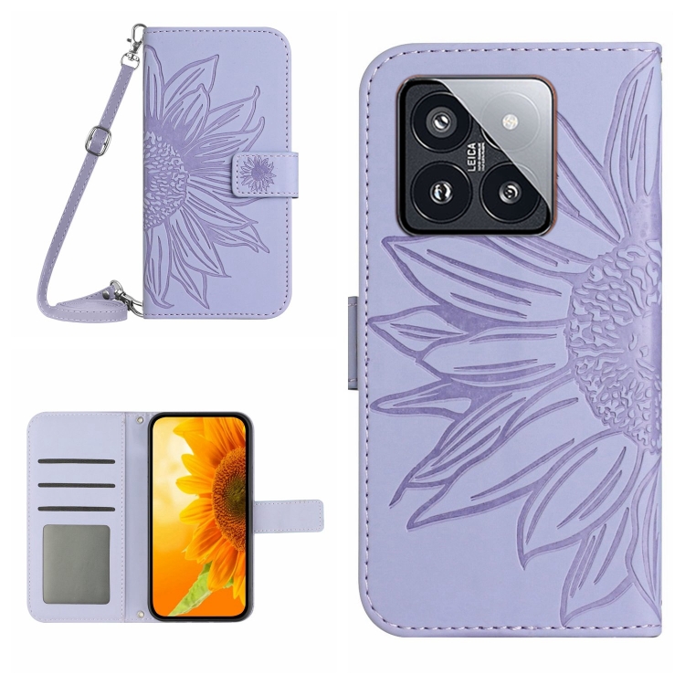 For Xiaomi 14 Pro Skin Feel Sun Flower Embossed Flip Leather Phone Case with Lanyard(Purple)
For Xiaomi 14 Pro Skin Feel Sun Flower Embossed Flip Leather Phone Case with Lanyard(Purple)