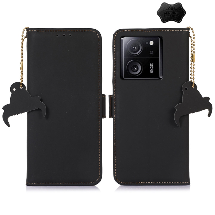 For Xiaomi 13T / Redmi K60 Ultra Genuine Leather Magnetic RFID Leather Phone Case(Black)
For Xiaomi 13T / Redmi K60 Ultra Genuine Leather Magnetic RFID Leather Phone Case(Black)