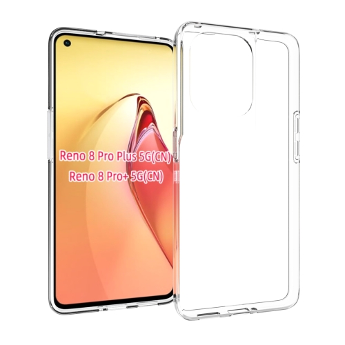 

For OPPO Reno8 Pro+ 5G Waterproof Texture TPU Phone Case(Transparent)