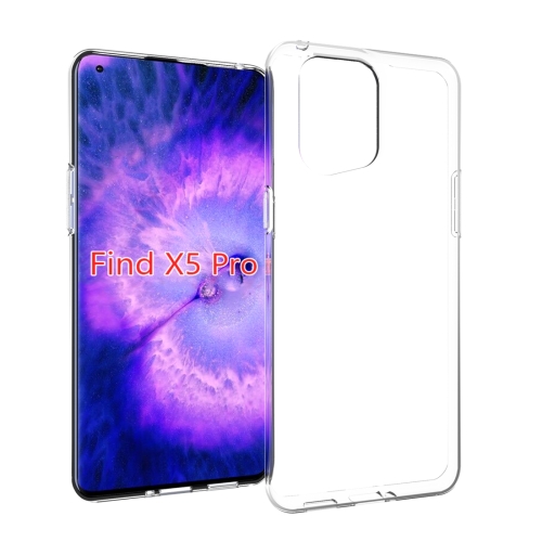 

For OPPO Find X5 Pro Waterproof Texture TPU Phone Case(Transparent)