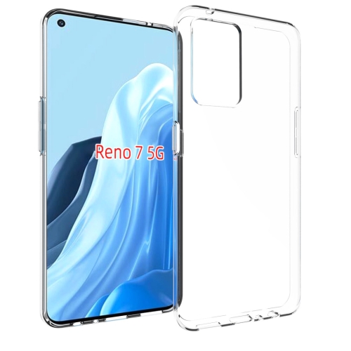 

For OPPO Reno7 5G Waterproof Texture TPU Phone Case(Transparent)