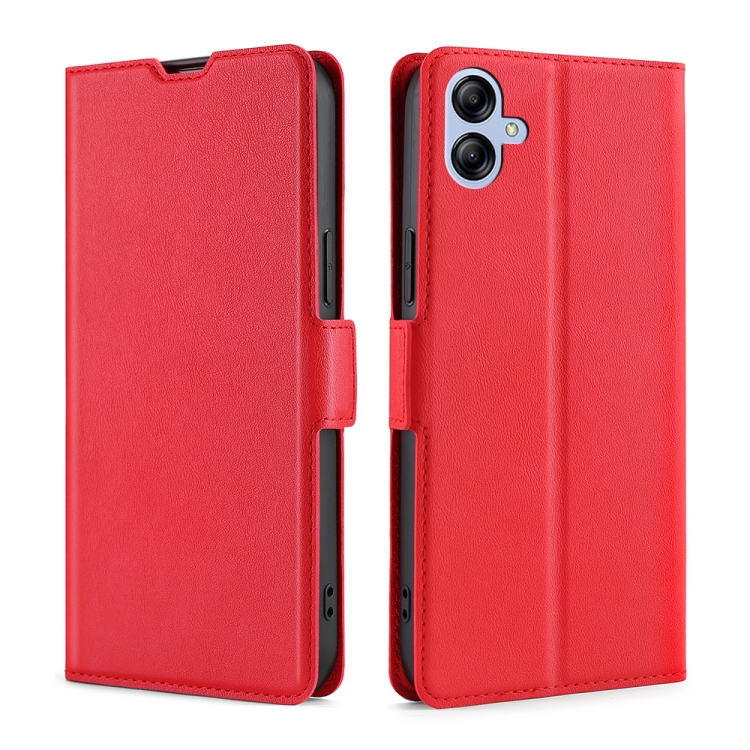For Samsung Galaxy A04e 4G Ultra-thin Voltage Side Buckle Horizontal Flip Leather Phone Case(Red)
For Samsung Galaxy A04e 4G Ultra-thin Voltage Side Buckle Horizontal Flip Leather Phone Case(Red)