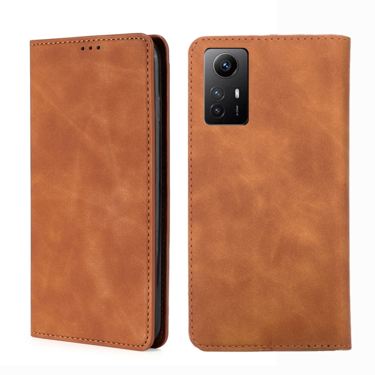 For Xiaomi Redmi Note 12S 4G Skin Feel Magnetic Leather Phone Case(Light Brown)
For Xiaomi Redmi Note 12S 4G Skin Feel Magnetic Leather Phone Case(Light Brown)