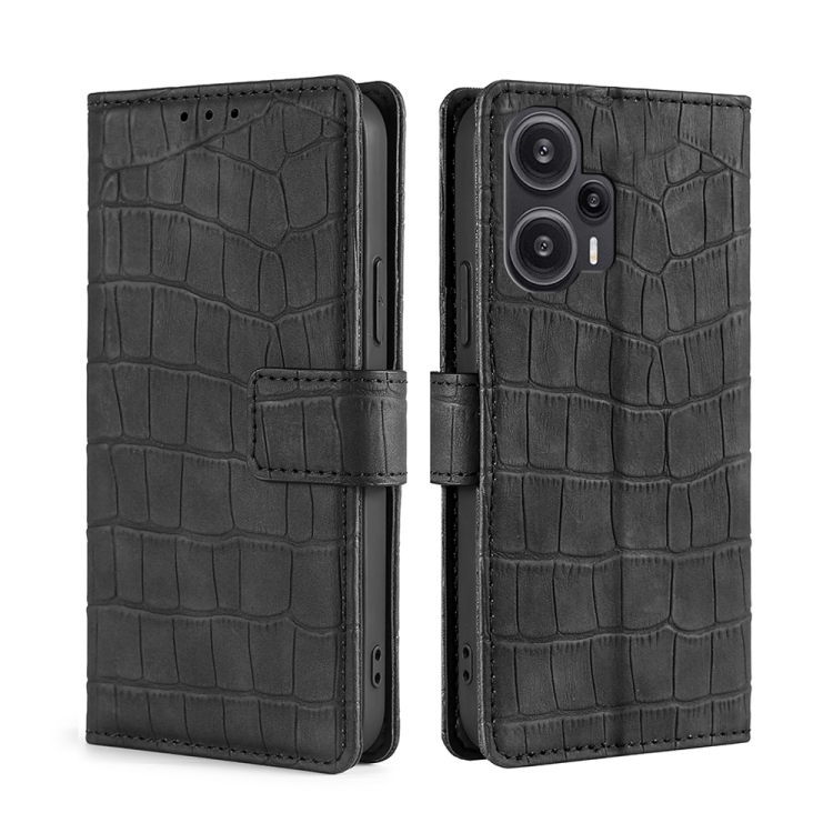 For Xiaomi Redmi Note 12 Turbo Skin Feel Crocodile Magnetic Clasp Leather Phone Case(Black)
For Xiaomi Redmi Note 12 Turbo Skin Feel Crocodile Magnetic Clasp Leather Phone Case(Black)