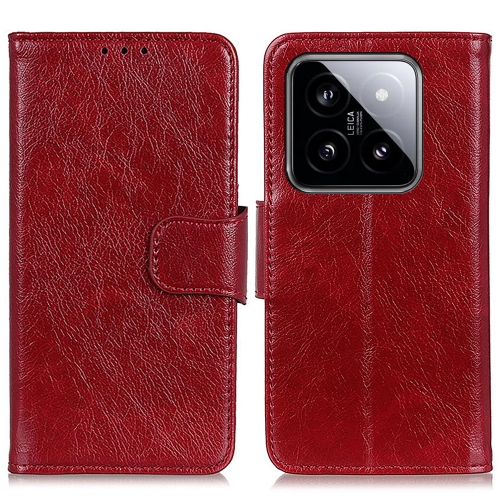 

For Xiaomi 14 Pro Nappa Texture Horizontal Flip Leather Phone Case(Red)