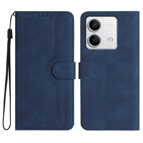 

For Xiaomi Redmi Note 13 4G Heart Pattern Skin Feel Leather Phone Case(Royal Blue)