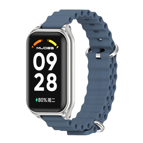 For Redmi Band 2 Mijobs Metal Shell Ocean Silicone Watch Band(Dark Blue Silver)
For Redmi Band 2 Mijobs Metal Shell Ocean Silicone Watch Band(Dark Blue Silver)