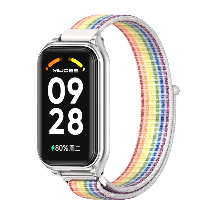 For Redmi Band 2 Mijobs Metal Shell Breathable Nylon Loop Watch Band(Colorful Silver)
For Redmi Band 2 Mijobs Metal Shell Breathable Nylon Loop Watch Band(Colorful Silver)