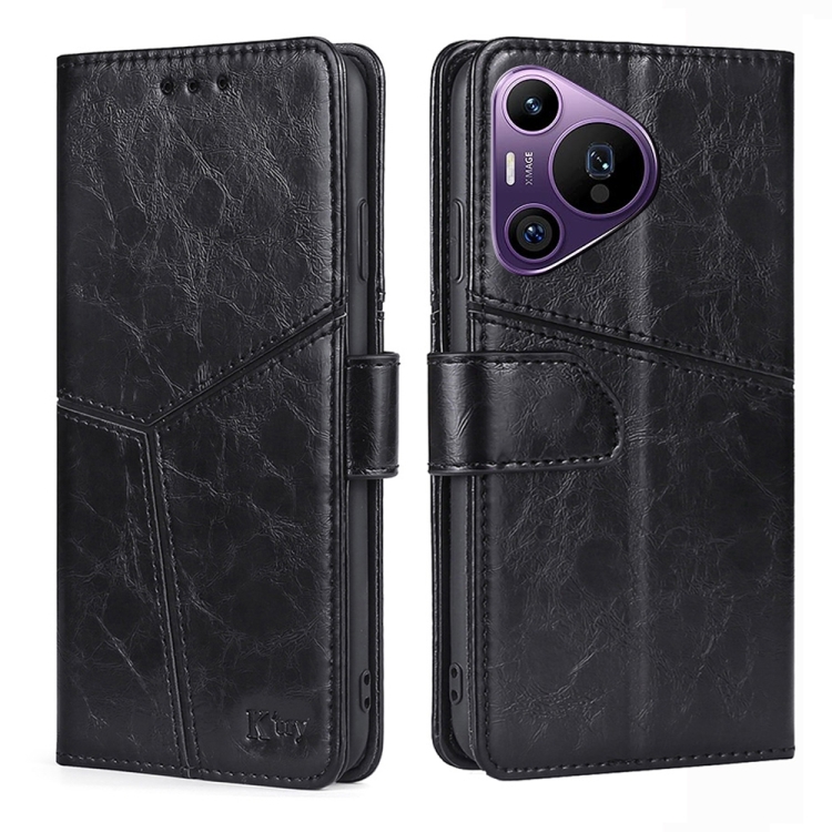 For Huawei Pura 70 Pro / 70 Pro+ 5G Geometric Stitching Leather Phone Case(Black)
For Huawei Pura 70 Pro / 70 Pro+ 5G Geometric Stitching Leather Phone Case(Black)