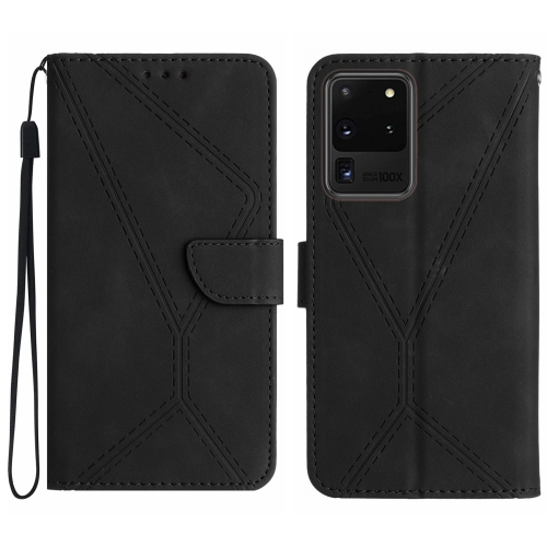 For Samsung Galaxy S20 Ultra Stitching Embossed Leather Phone Case(Black)
For Samsung Galaxy S20 Ultra Stitching Embossed Leather Phone Case(Black)