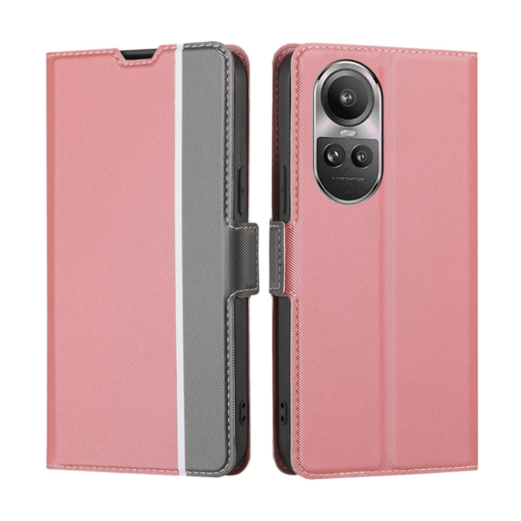 For OPPO Reno10 5G / Reno10 Pro 5G Global Twill Texture Side Button Leather Phone Case(Pink)
For OPPO Reno10 5G / Reno10 Pro 5G Global Twill Texture Side Button Leather Phone Case(Pink)