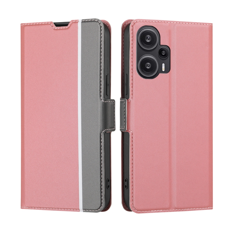For Xiaomi Redmi Note 12 Turbo Twill Texture Side Button Leather Phone Case(Pink)
For Xiaomi Redmi Note 12 Turbo Twill Texture Side Button Leather Phone Case(Pink)