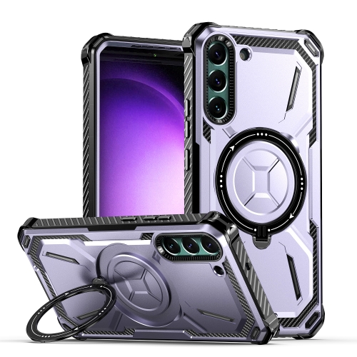 

For Samsung Galaxy S22+ 5G Armor Series Holder Phone Case(Light Purple)