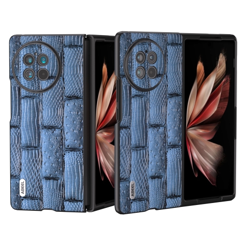 For vivo X Fold2 ABEEL Genuine Leather Mahjong Pattern Black Edge Phone Case(Blue)
For vivo X Fold2 ABEEL Genuine Leather Mahjong Pattern Black Edge Phone Case(Blue)