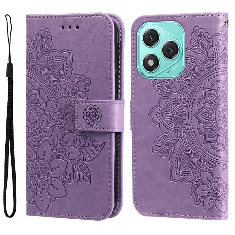 For Honor 400 Lite Seven-petal Flowers Embossing Leather Phone Case(Light Purple)
For Honor 400 Lite Seven-petal Flowers Embossing Leather Phone Case(Light Purple)