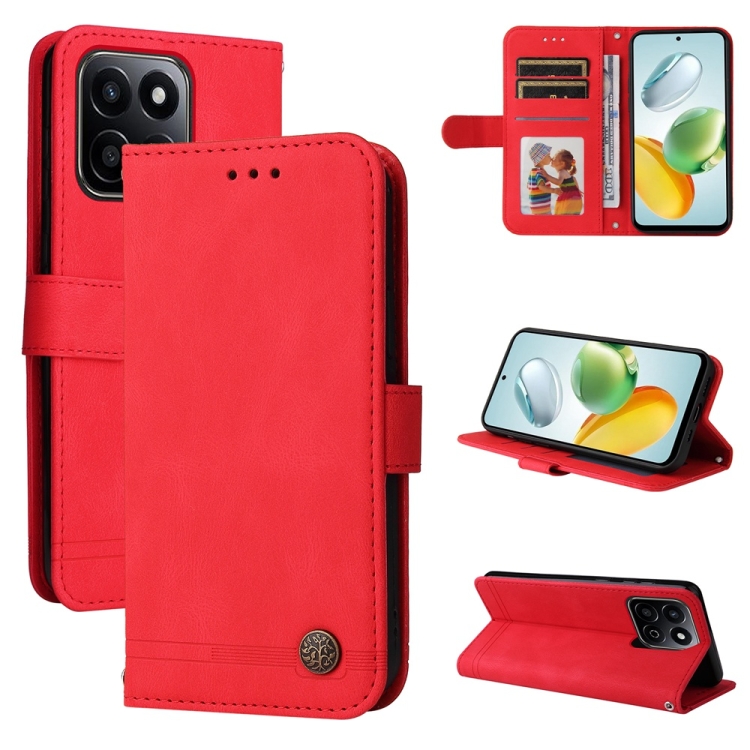 For Honor Play 60 Plus Skin Feel Life Tree Metal Button Leather Phone Case(Red)
For Honor Play 60 Plus Skin Feel Life Tree Metal Button Leather Phone Case(Red)