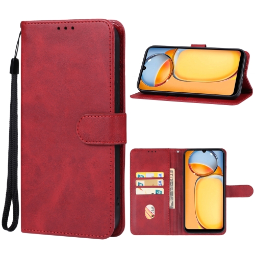 

For Xiaomi Redmi 13C/Poco C65 Leather Phone Case(Red)