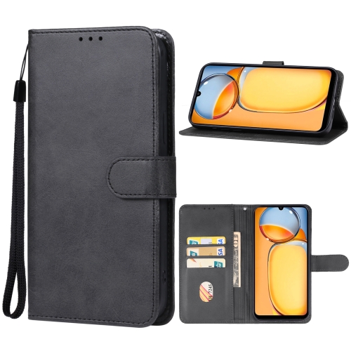 

For Xiaomi Redmi 13C/Poco C65 Leather Phone Case(Black)