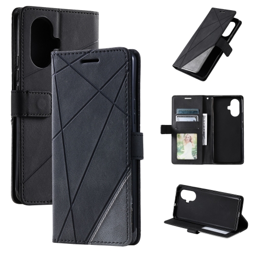 For Realme 10 Pro+ 5G Skin Feel Splicing Horizontal Flip Leather Phone Case(Black)
For Realme 10 Pro+ 5G Skin Feel Splicing Horizontal Flip Leather Phone Case(Black)