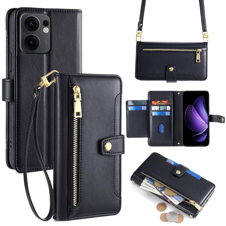 For OPPO Reno13 F 5G / 4G Sheep Texture Cross-body Zipper Wallet Leather Phone Case(Black)
For OPPO Reno13 F 5G / 4G Sheep Texture Cross-body Zipper Wallet Leather Phone Case(Black)