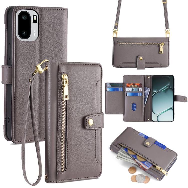 For OnePlus Ace 6 Sheep Texture Cross-body Zipper Wallet Leather Phone Case(Grey)
For OnePlus Ace 6 Sheep Texture Cross-body Zipper Wallet Leather Phone Case(Grey)