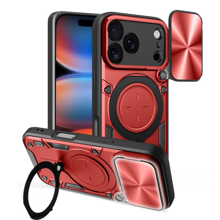 For iPhone 17 Pro CD Texture Sliding Camshield Magnetic Holder Phone Case(Red)
For iPhone 17 Pro CD Texture Sliding Camshield Magnetic Holder Phone Case(Red)