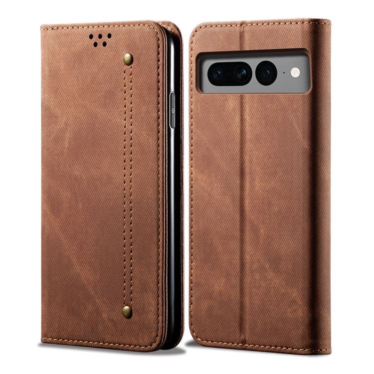 For Google Pixel 8 Denim Texture Casual Style Horizontal Flip Leather Case(Brown)
For Google Pixel 8 Denim Texture Casual Style Horizontal Flip Leather Case(Brown)