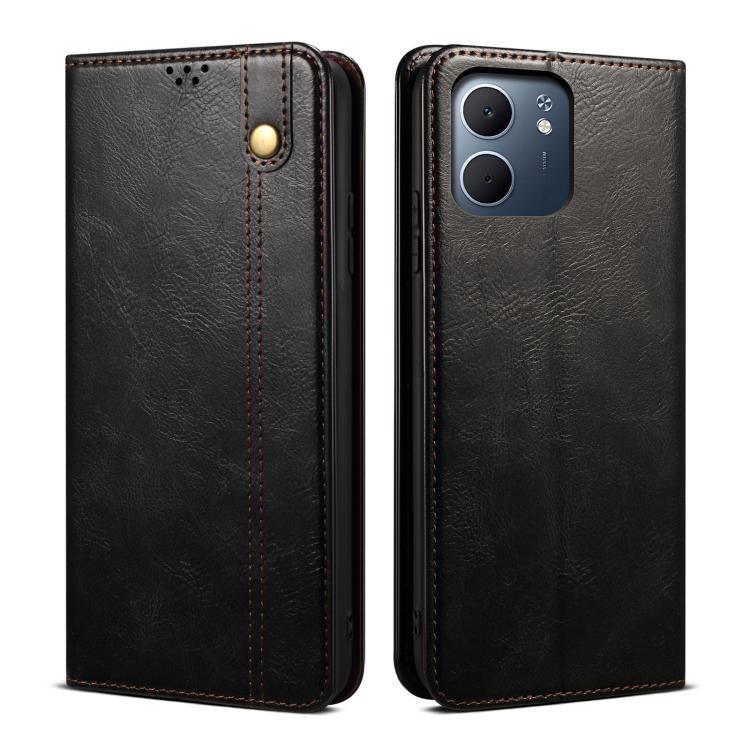 For OPPO Reno14 Pro 5G Global Oil Wax Crazy Horse Texture Leather Phone Case(Black)
For OPPO Reno14 Pro 5G Global Oil Wax Crazy Horse Texture Leather Phone Case(Black)