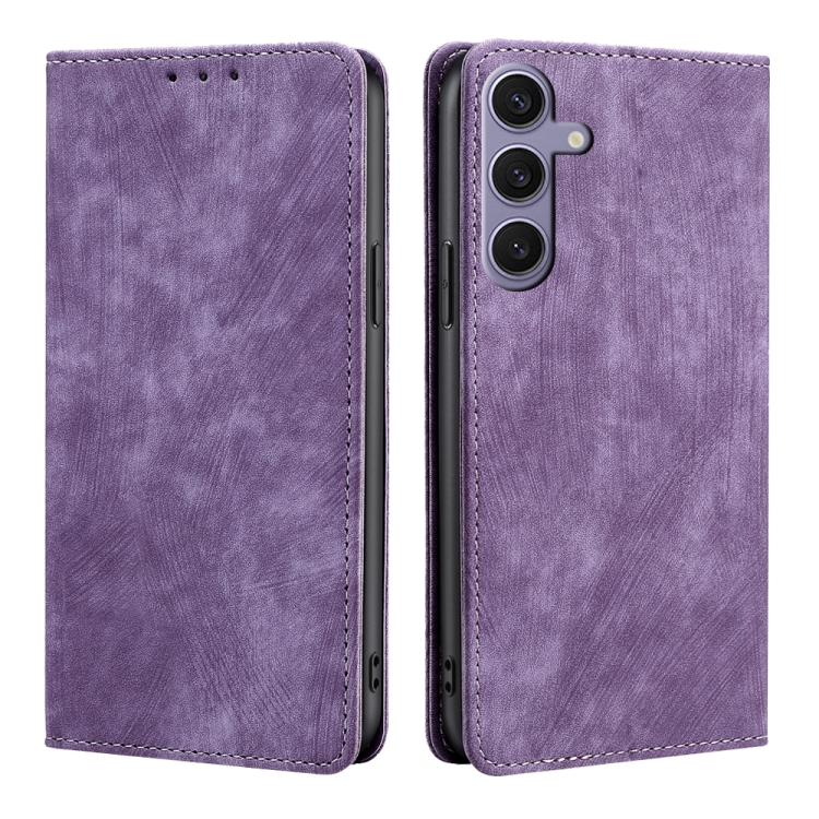 For Samsung Galaxy S24+ 5G RFID Anti-theft Brush Magnetic Leather Phone Case(Purple)
For Samsung Galaxy S24+ 5G RFID Anti-theft Brush Magnetic Leather Phone Case(Purple)