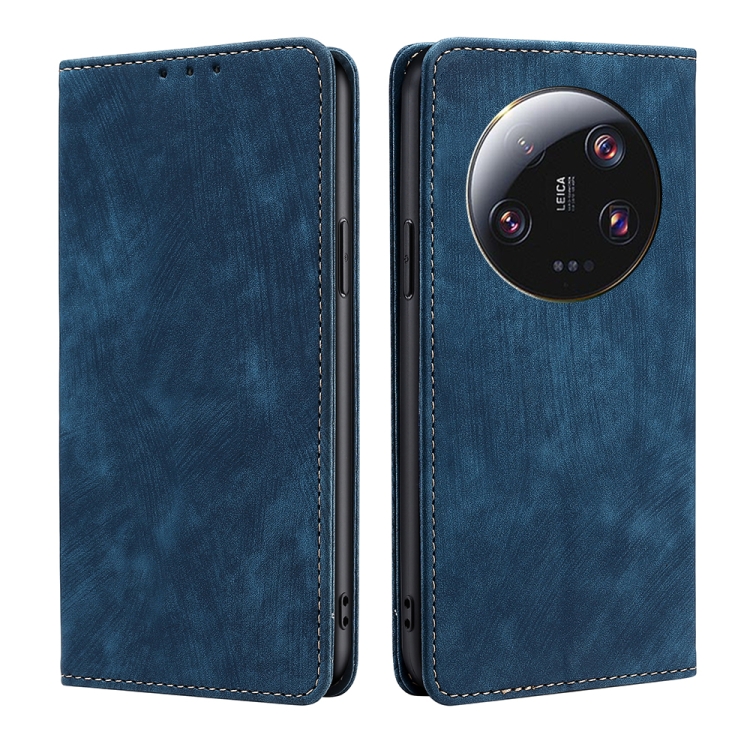 For Xiaomi 13 Ultra 5G RFID Anti-theft Brush Magnetic Leather Phone Case(Blue)
For Xiaomi 13 Ultra 5G RFID Anti-theft Brush Magnetic Leather Phone Case(Blue)