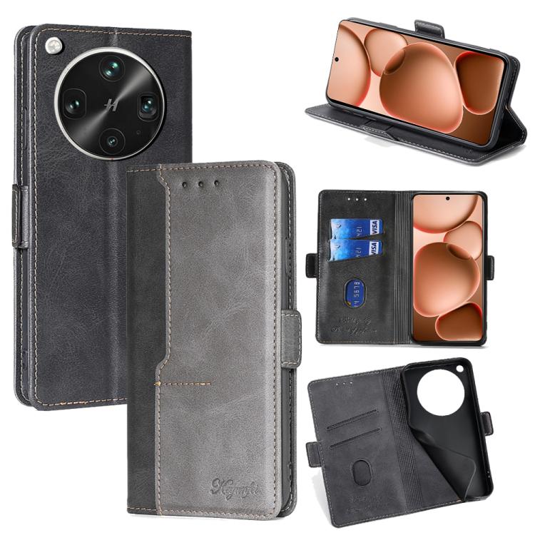 For OPPO Find X8 Ultra 5G Contrast Color Side Buckle Leather Phone Case(Black + Grey)
For OPPO Find X8 Ultra 5G Contrast Color Side Buckle Leather Phone Case(Black + Grey)