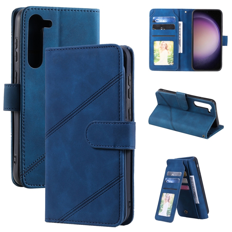 For Samsung Galaxy S23+ 5G Skin Feel Multi-card Wallet Leather Phone Case(Blue)
For Samsung Galaxy S23+ 5G Skin Feel Multi-card Wallet Leather Phone Case(Blue)