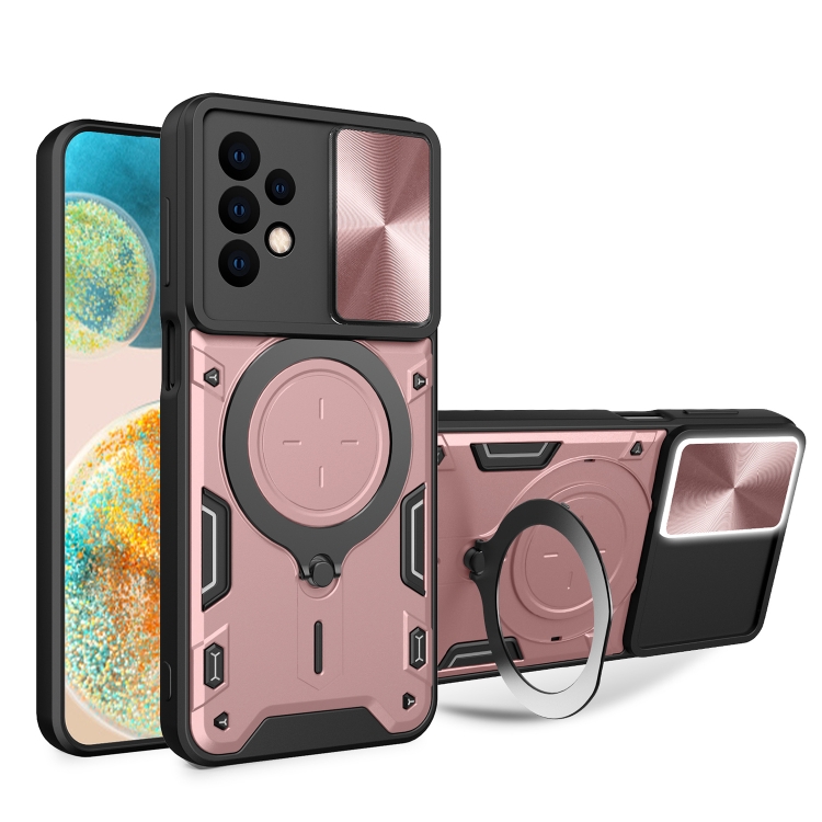 For Samsung Galaxy A23 5G CD Texture Sliding Camshield Magnetic Holder Phone Case(Pink)
For Samsung Galaxy A23 5G CD Texture Sliding Camshield Magnetic Holder Phone Case(Pink)